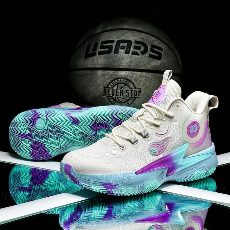 Womens Mens Basketball Shoes Lightweight Fashion Breathable Comfortable Non Slip Sport Indoor Outdoor Volleyball Sneakers for Unisex