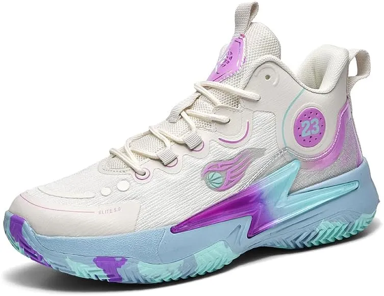 Womens Mens Basketball Shoes Lightweight Fashion Breathable Comfortable Non Slip Sport Indoor Outdoor Volleyball Sneakers for Unisex