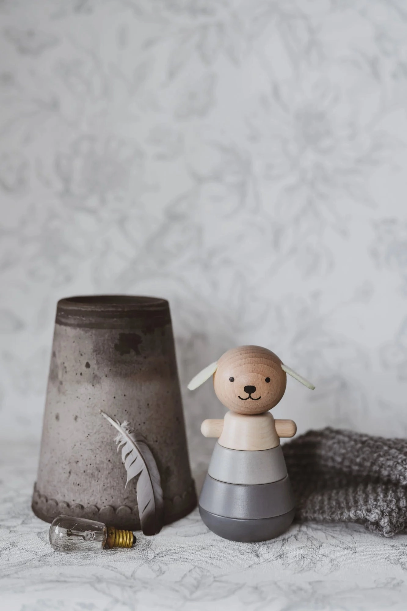Wooden Stacking Dog by Briki Vroom Vroom