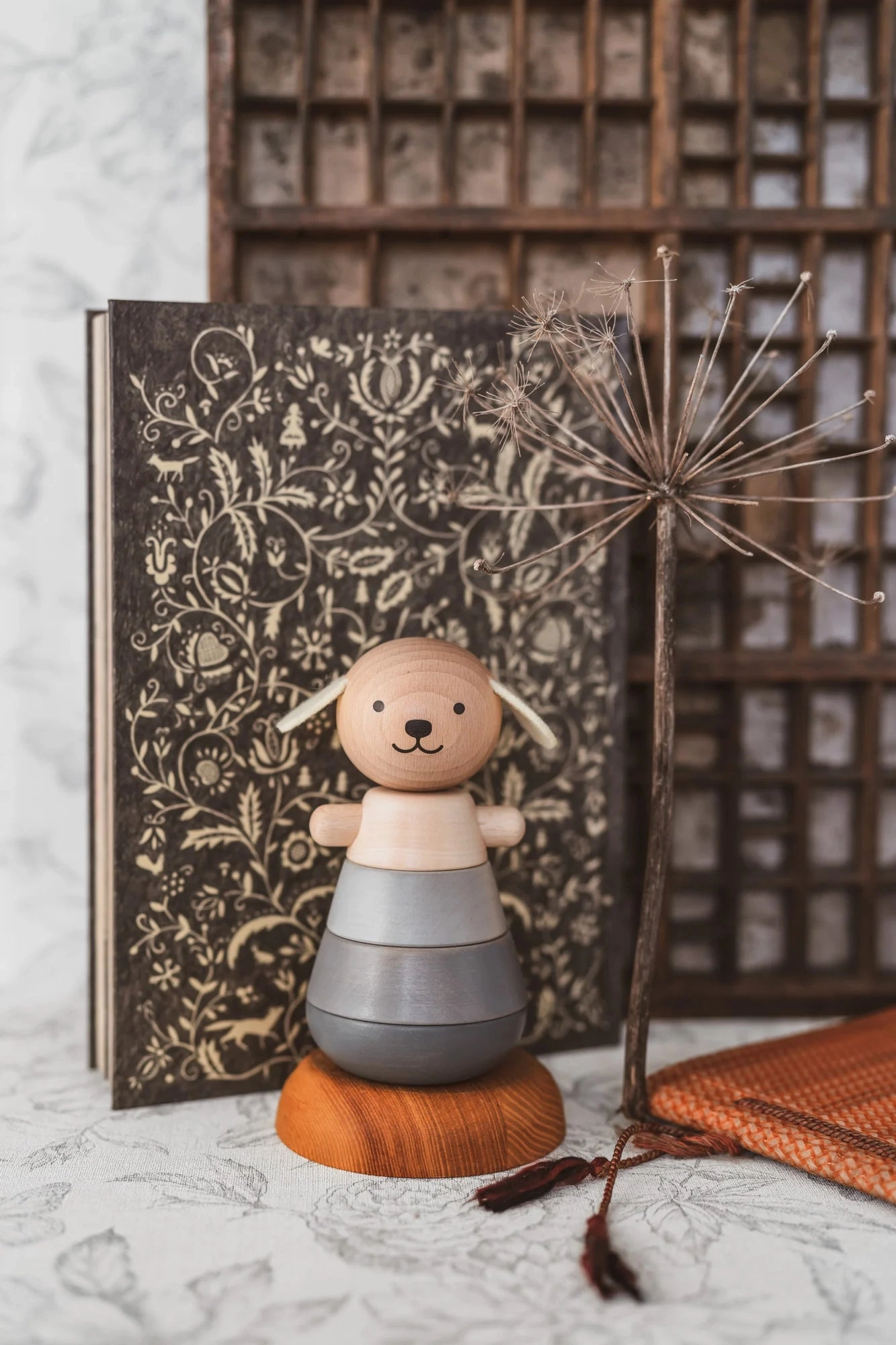 Wooden Stacking Dog by Briki Vroom Vroom