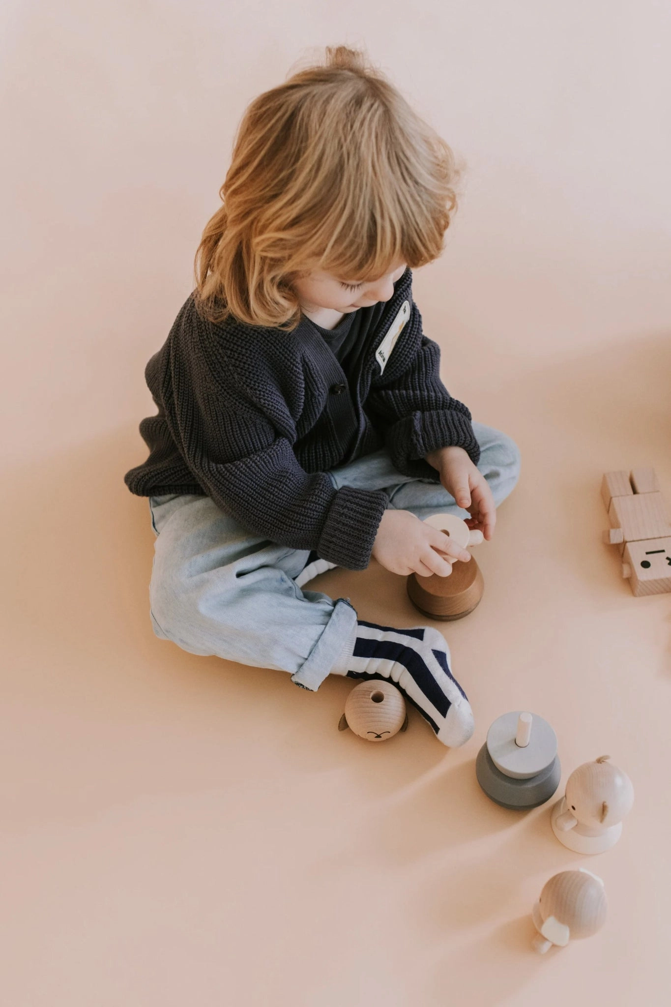 Wooden Stacking Dog by Briki Vroom Vroom