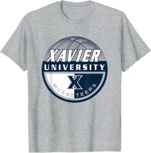 Xavier Musketeers Basketball Dunk Gray Officially Licensed T-Shirt