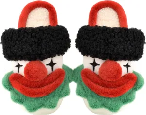 XIXITIAO Slippers For Women,Cow Slippers,Womens Fuzzy Slippers,Cute Animal Cartoon Fluffy Plush House Slippers For Women Men Indoor