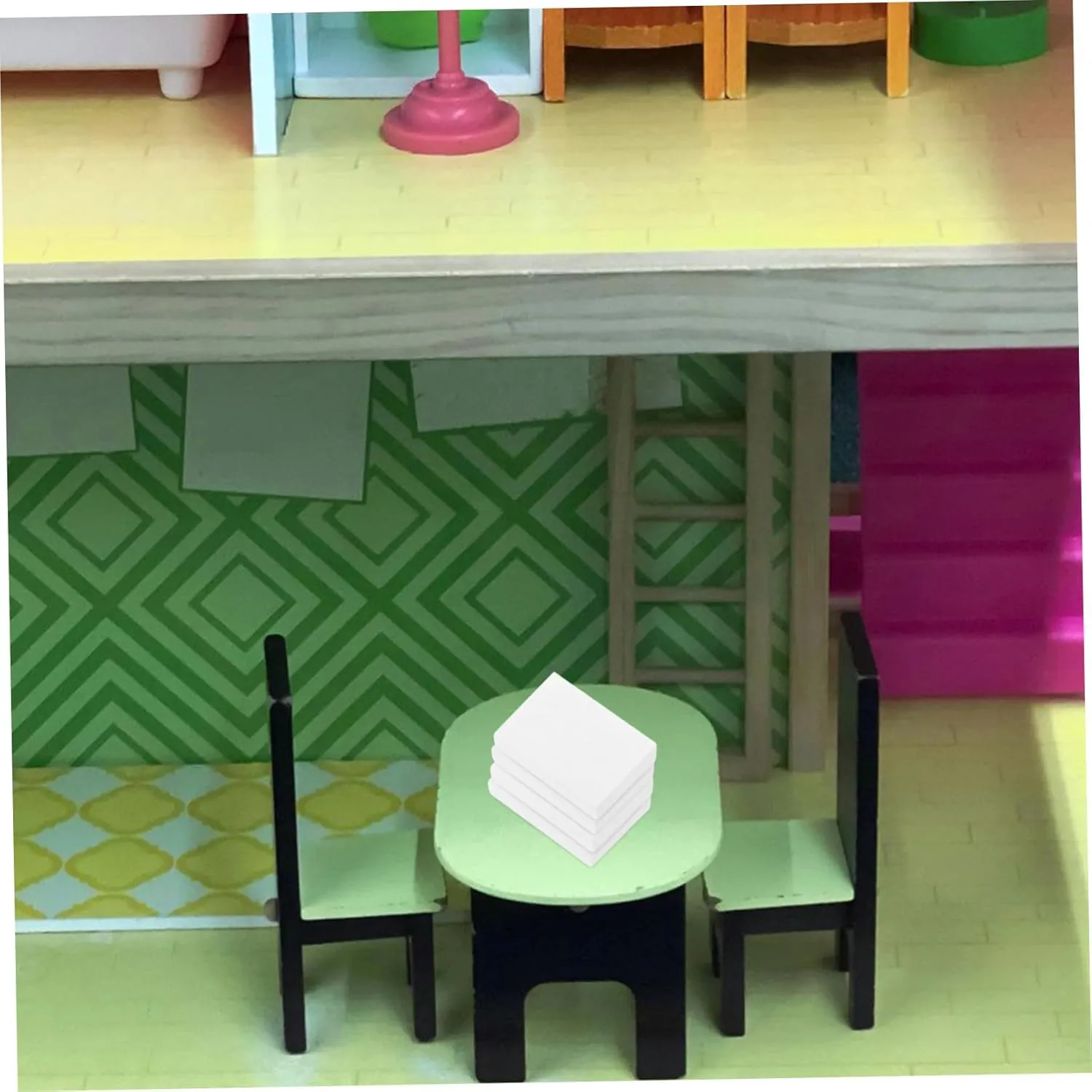 YARNOW 5sets DIY Mini Books Photo Prop Miniature Books Decor Mini House Decoration Miniature Kit Dollhouse Library 30pcs*5