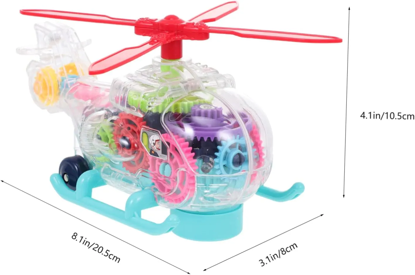 YARNOW Musical Helicopter with Lights Material Interactive Airplane Model for Enhances Hand Eye Coordination and Intelligence for Boys