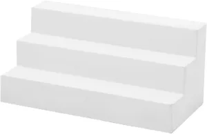 Yctze 1:12 Dollhouse White Miniature Simulated Doorstep Stair DIY Kit, Outdoor Front Porch Steps Accessories for Mini Doll House (white steps)
