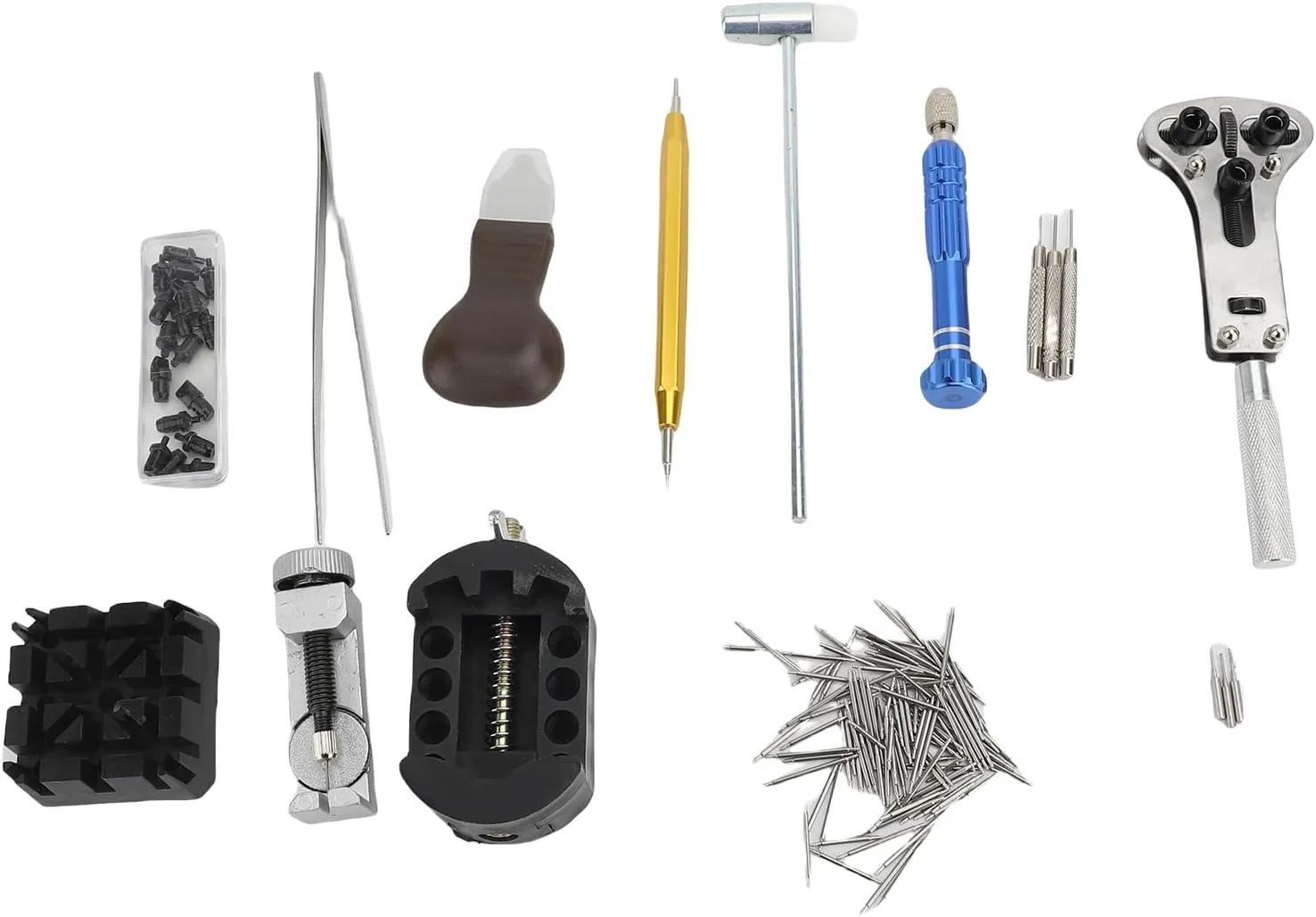 Yosoo Watch Battery Replacement Kit Repair Tools Set for Watch Band Link Back Removal
