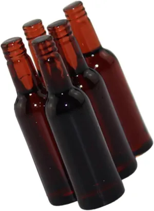 Zerodeko 1:12 Scale Miniature Beer Bottles, 5Pcs Dollhouse Beer Bottles, Mini House Drink Accessories for Pub Bar Decoration Dollhouse Beer Glass Model