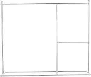Zerodeko 1PC Iron Doll Garment Rack, Classic Doll Dress Rack, Doll Closet Clothes Hanger Mini Coat Hanger or Dollhouse Supplies, Show Doll Clothes (Sliver)
