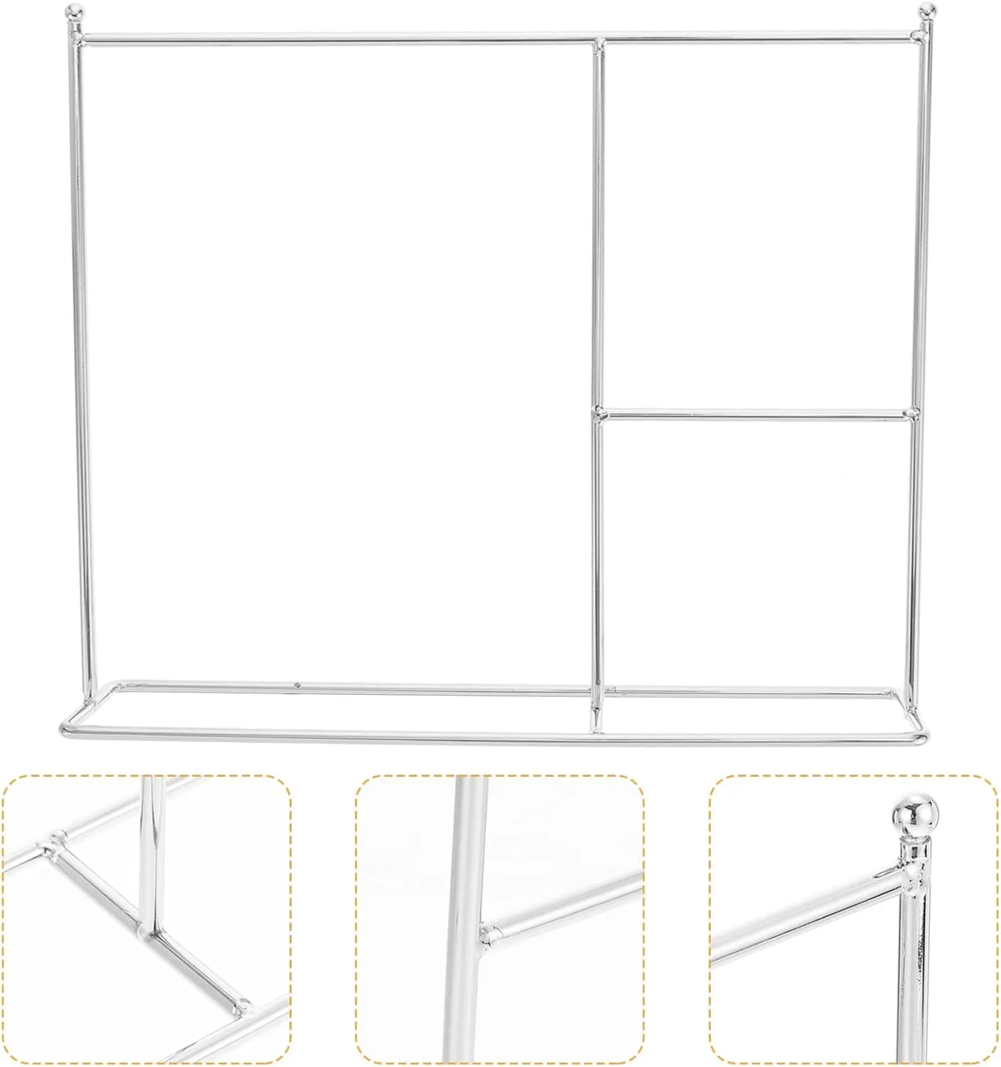 Zerodeko 1PC Iron Doll Garment Rack, Classic Doll Dress Rack, Doll Closet Clothes Hanger Mini Coat Hanger or Dollhouse Supplies, Show Doll Clothes (Sliver)