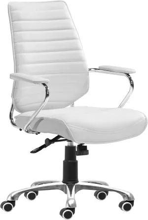 Zuo Enterprise Low Back Office Chair White