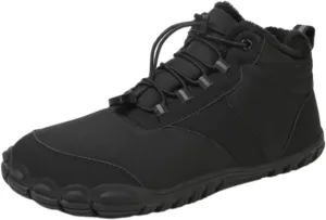 Zureto Hike Winter Footwear Barefoot Shoes Women Men, Autumn Winter Waterproof Wide Toe Box Barefoot Shoes Walking Boots